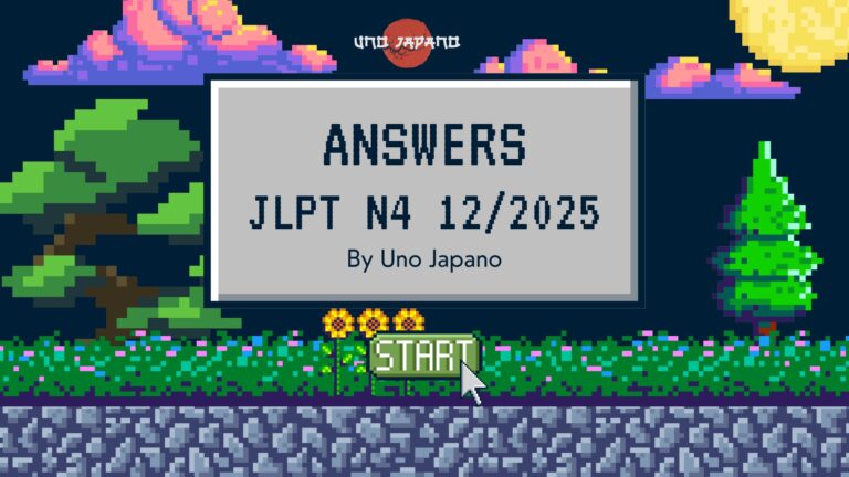 Answers – JLPT N4 12/2025